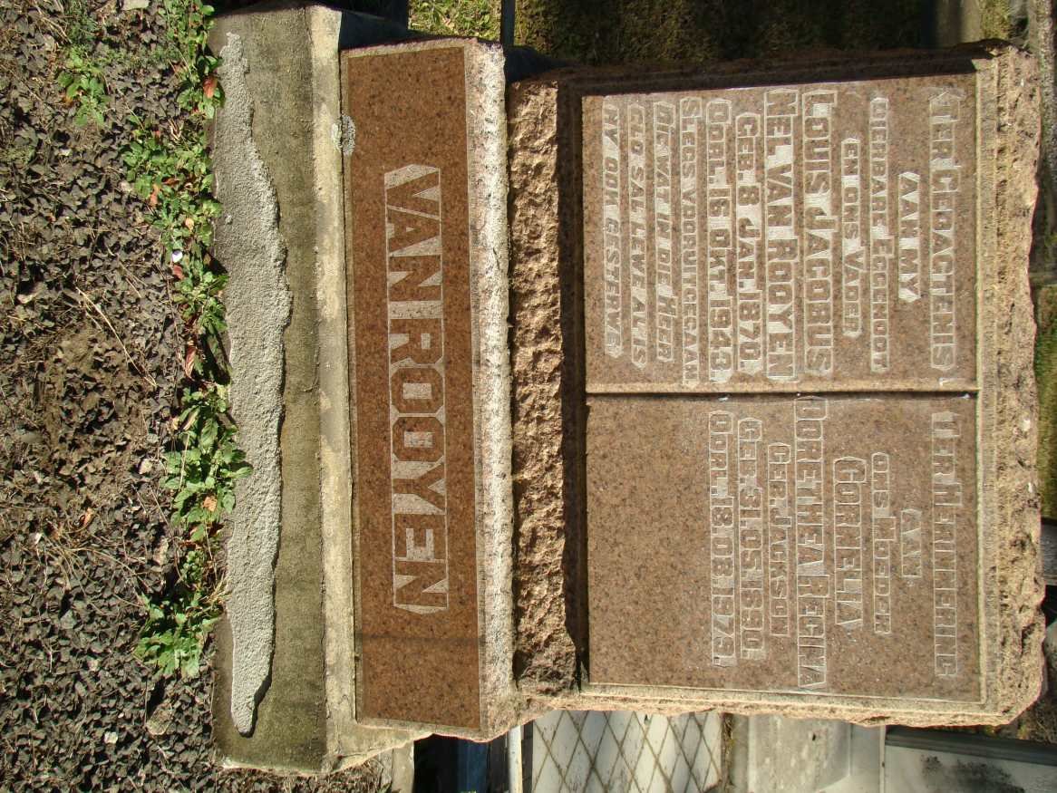 ROOYEN Louis Jacobus Nel, van 1870-1943 &amp; Cornelia Dorethea Regina JACKSON 1890-1979