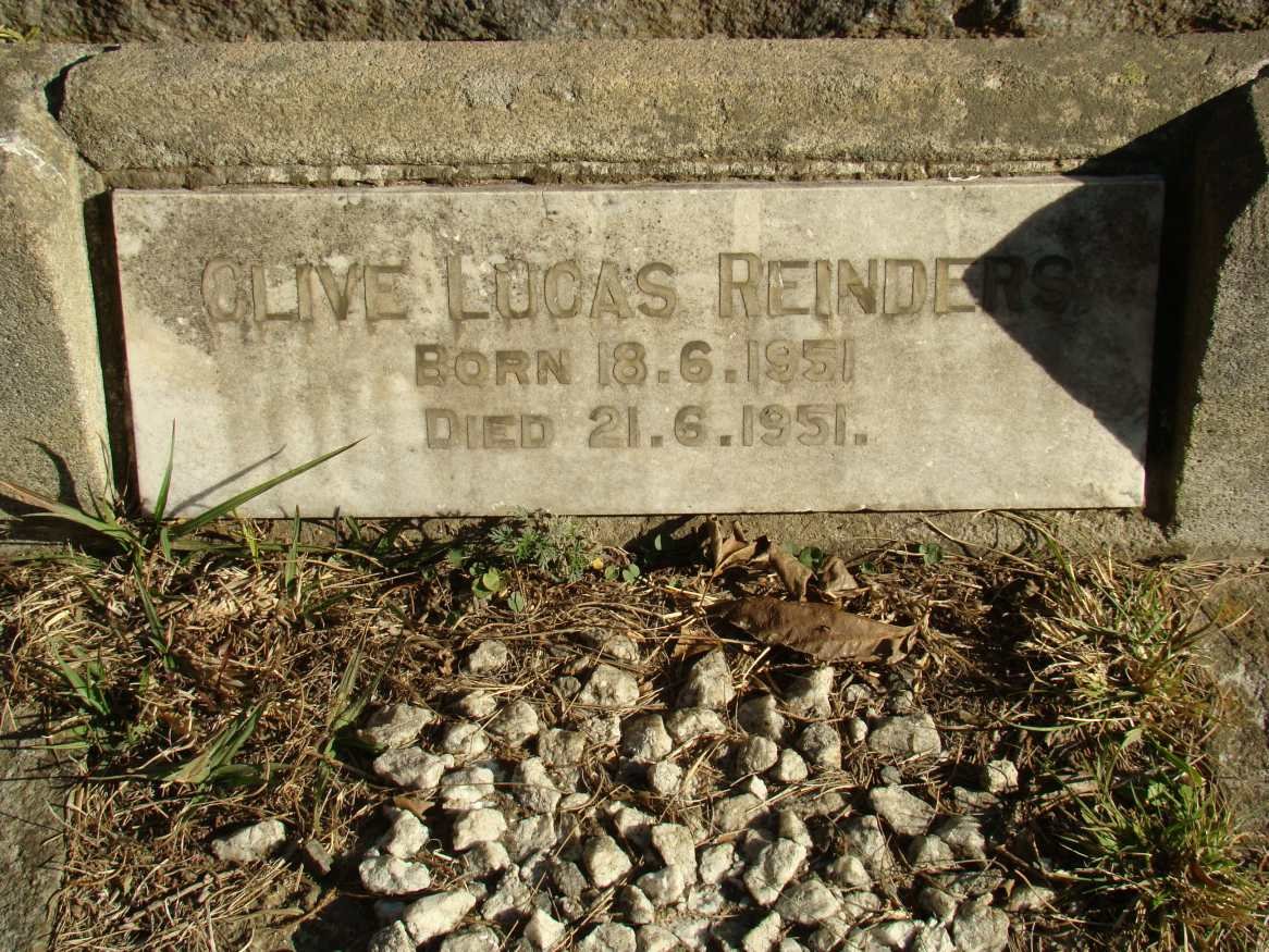 REINDERS Clive Lucas 1951-1951