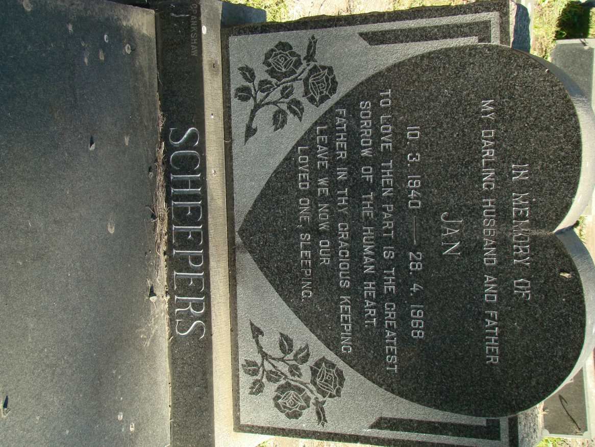 SCHEEPERS Jan 1940-1968