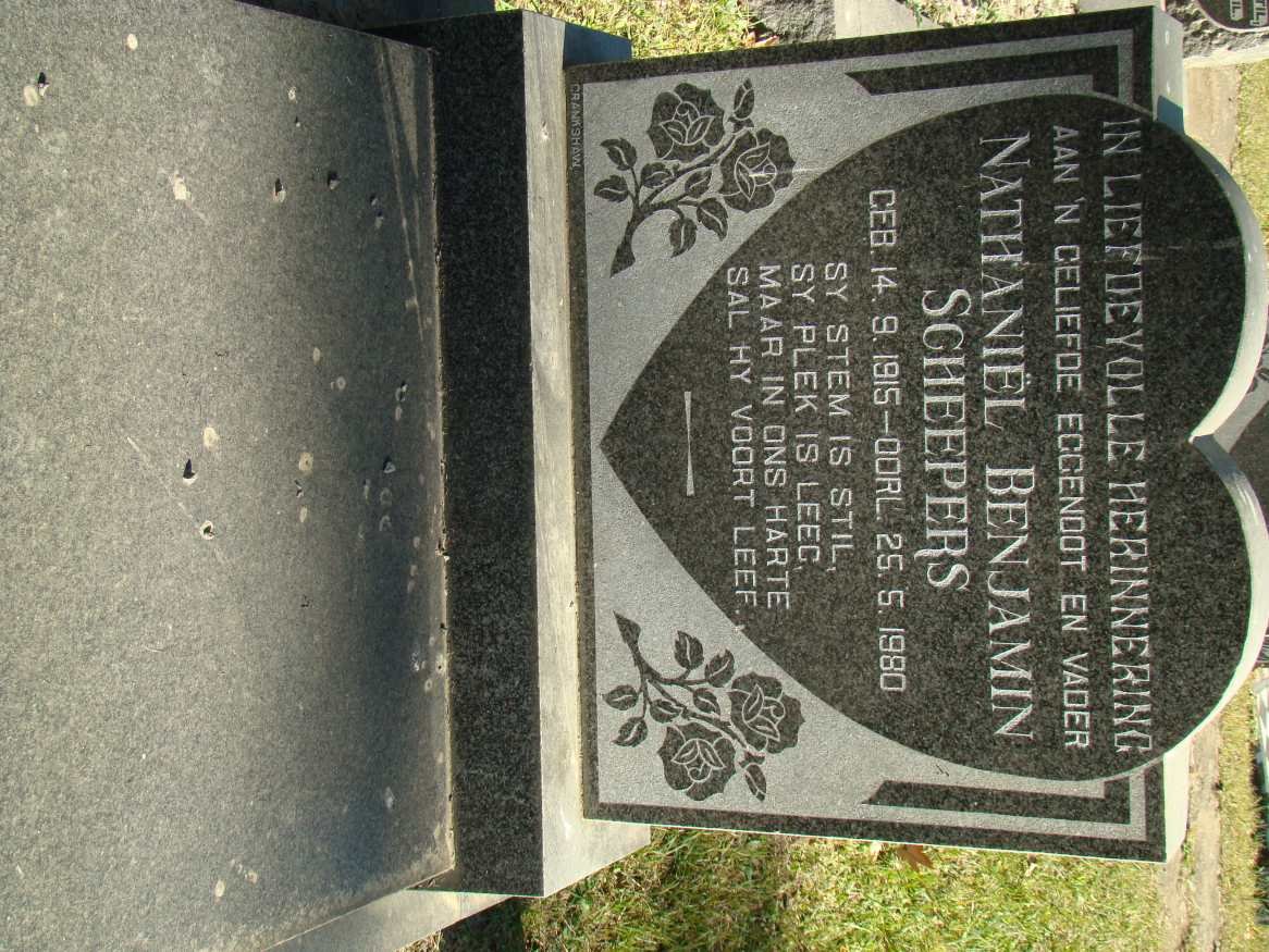 SCHEEPERS Nathaniel Benjamin 1915-1980