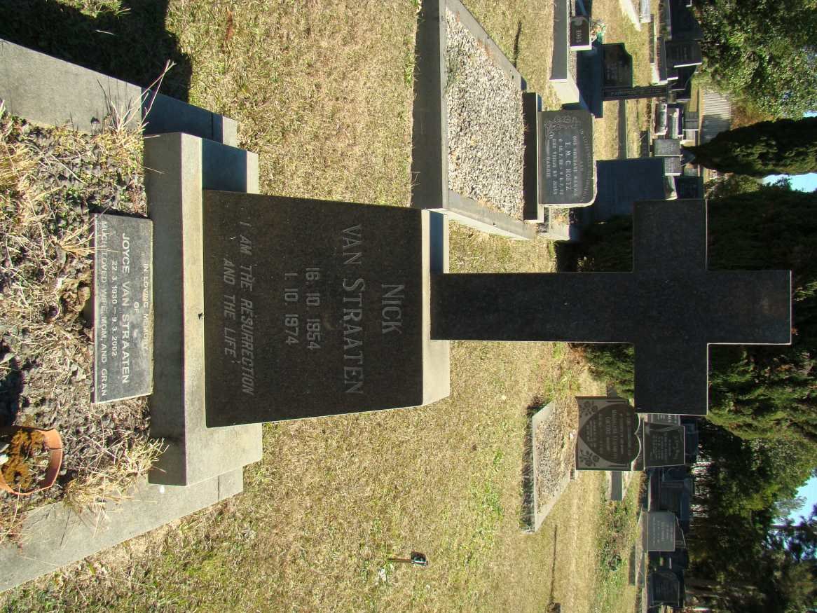 STRAATEN Nick, van 1954-1974 :: STRAATEN Joyce, van 1930-2002