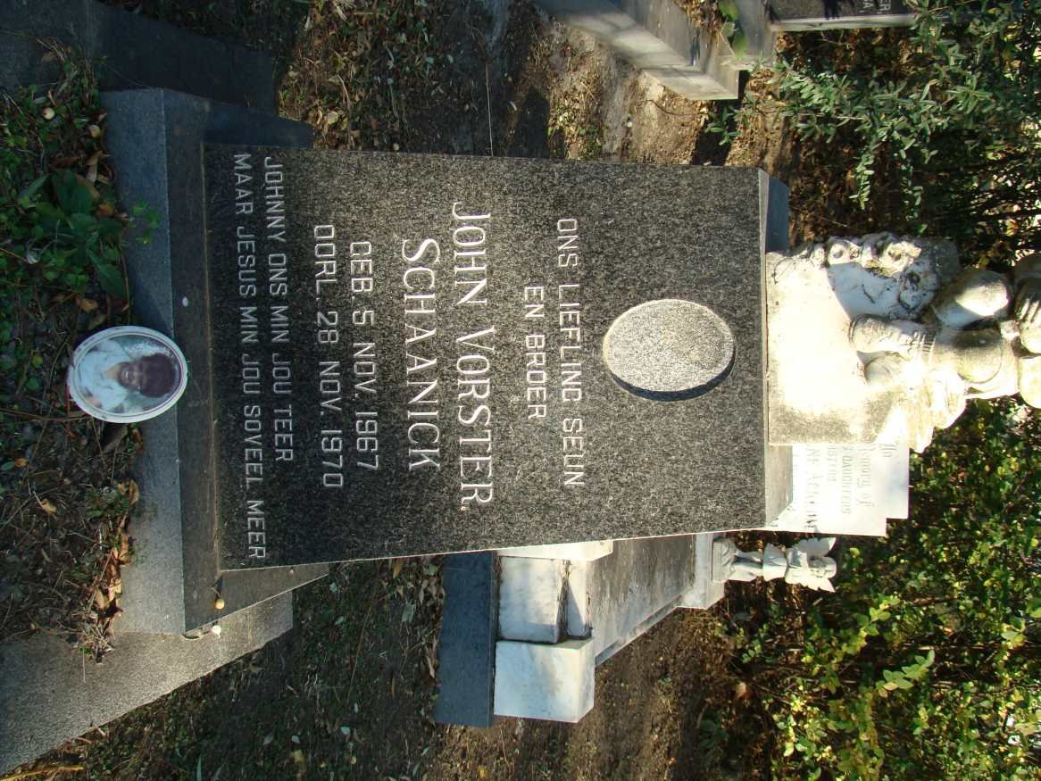 SCHAANICK John Vorster 1967-1970