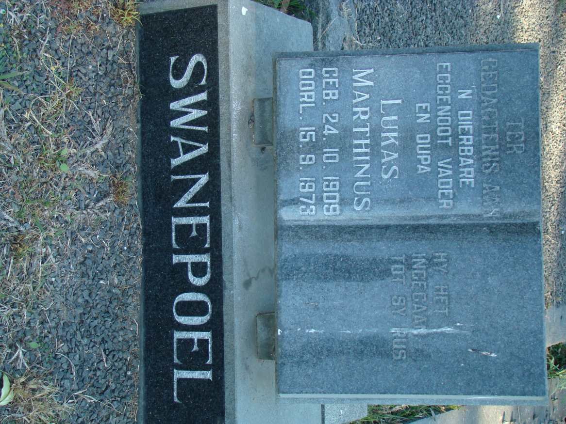 SWANEPOEL Lukas Marthinus 1909-1973