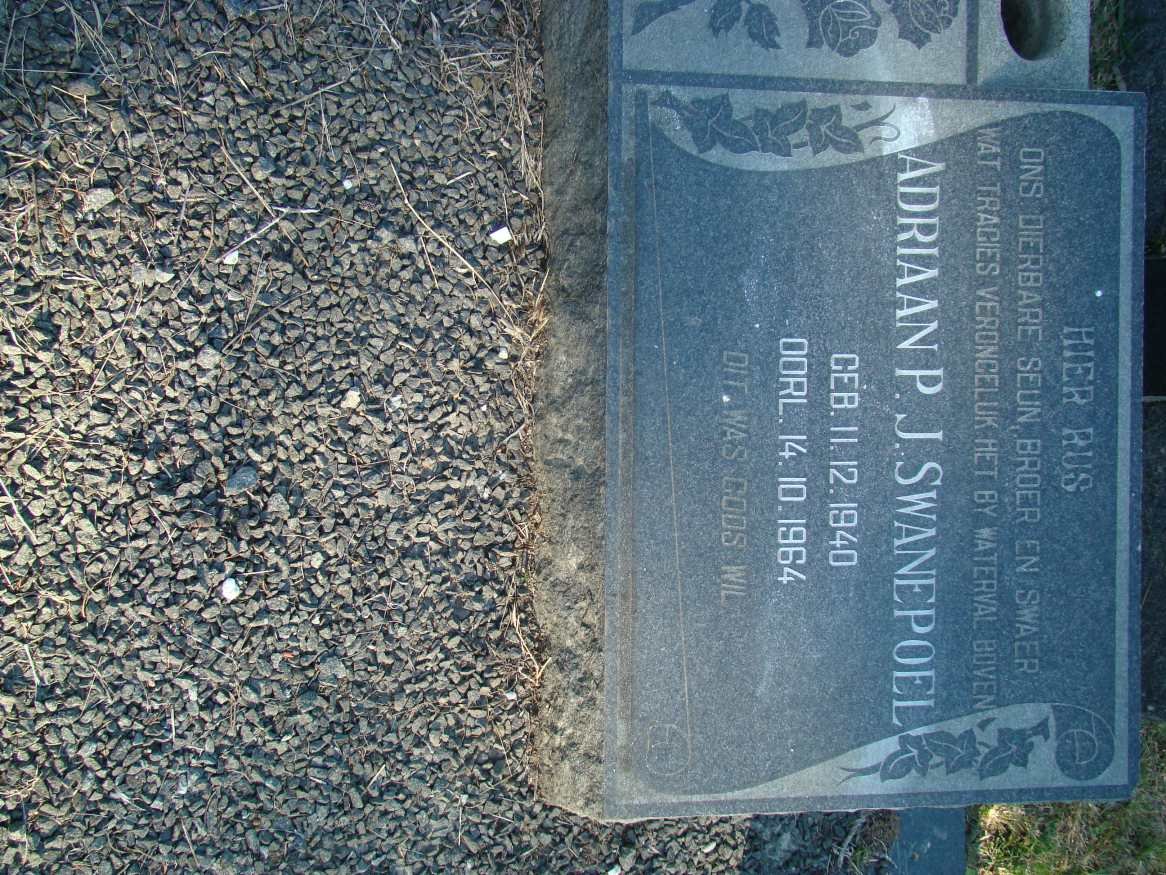 SWANEPOEL Adriaan P.J. 1940-1964