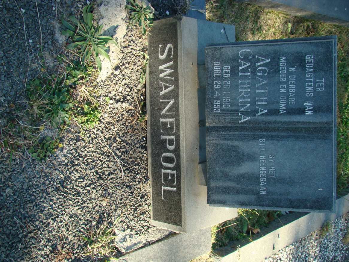 SWANEPOEL Agatha Cathrina 1910-1993
