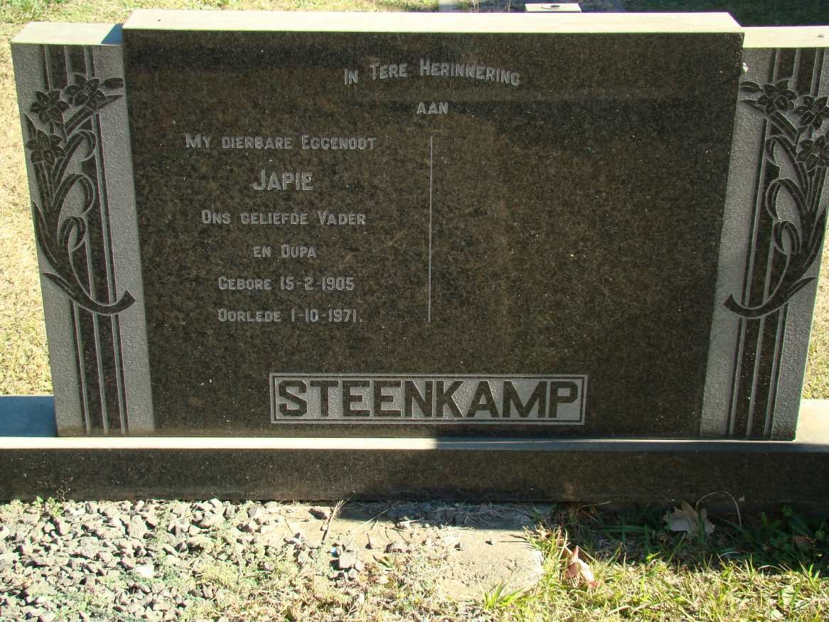 STEENKAMP Japie 1905-1971