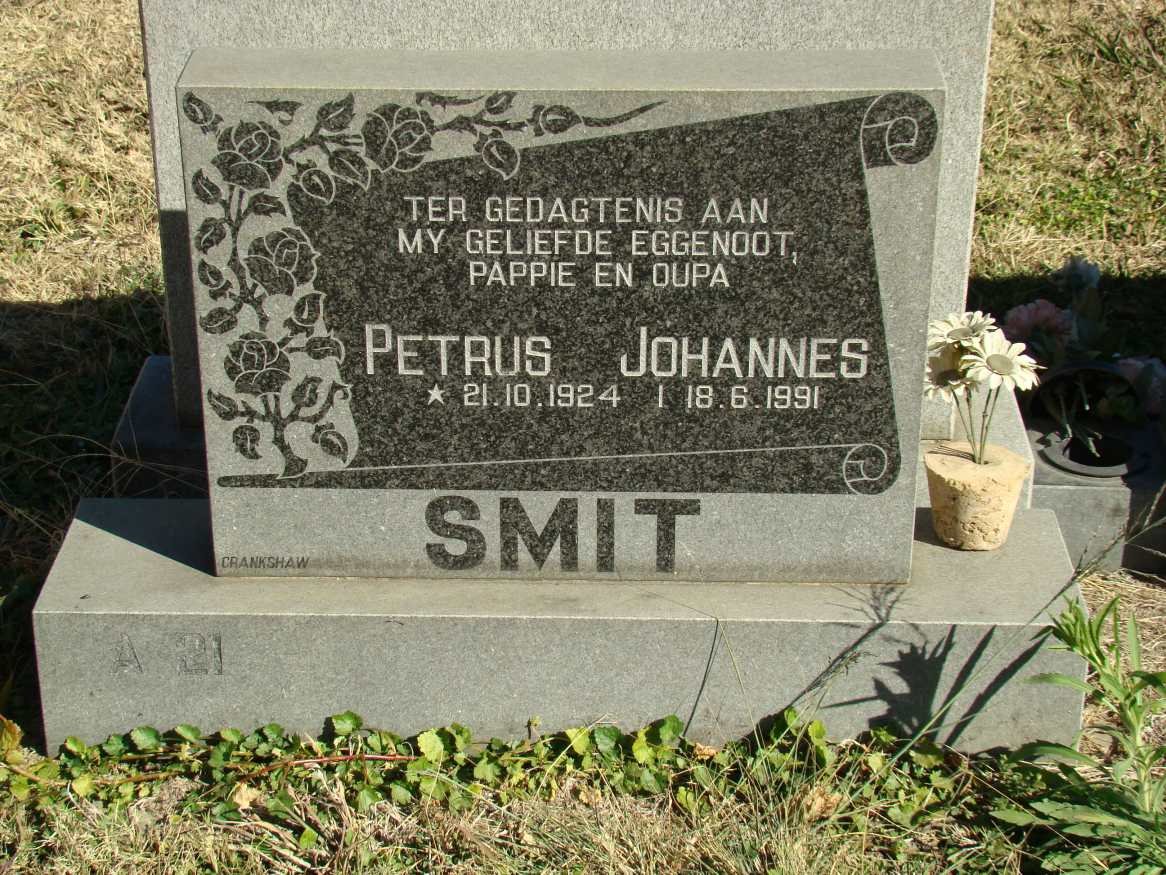 SMIT Petrus Johannes 1924-1991