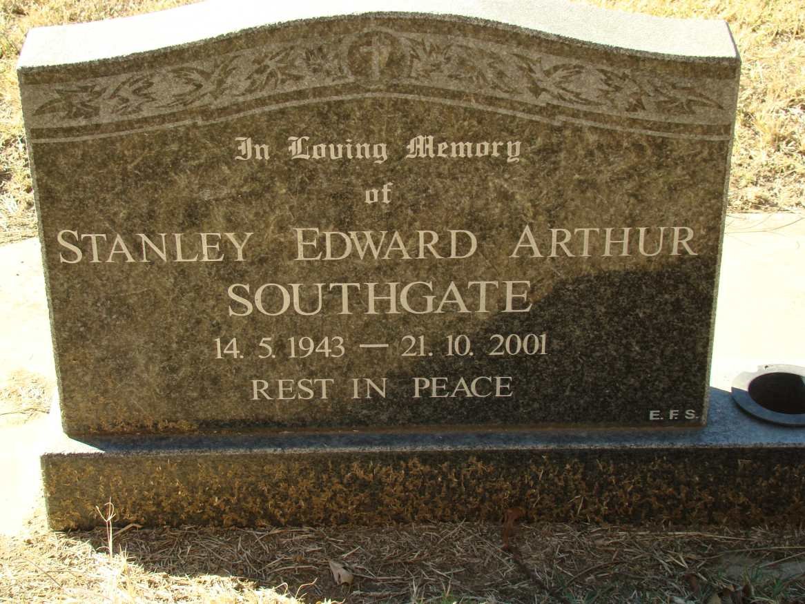 SOUTHGATE Stanley Edward Arthur 1943-2001