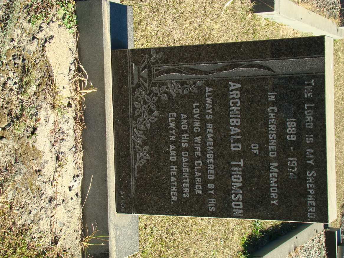 THOMSON Archibald 1889-1974