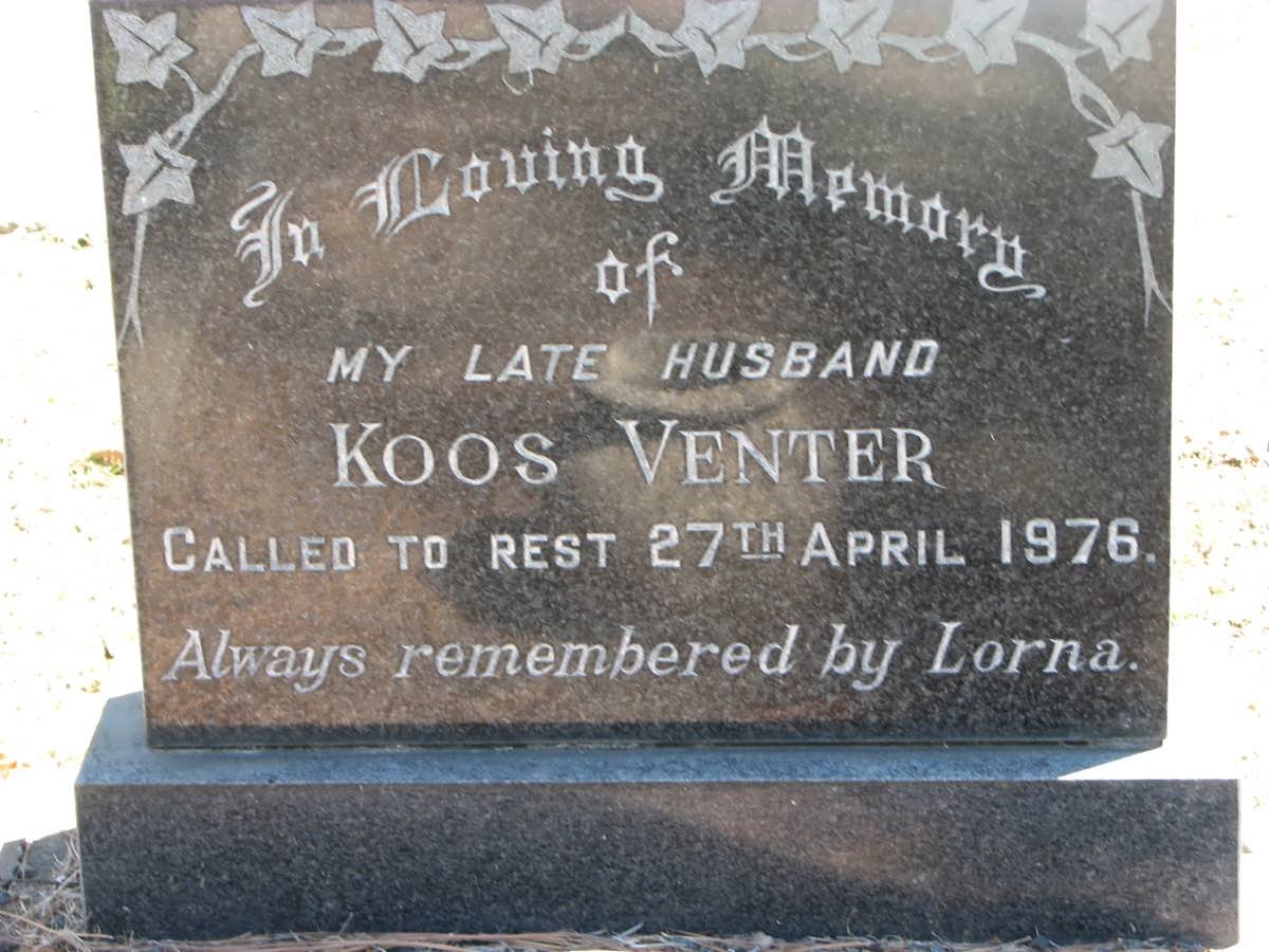 VENTER Koos -1976