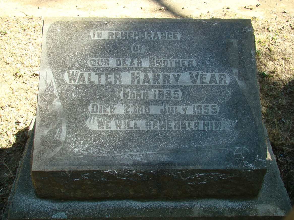 VEAR Walter Harry 1885-1955