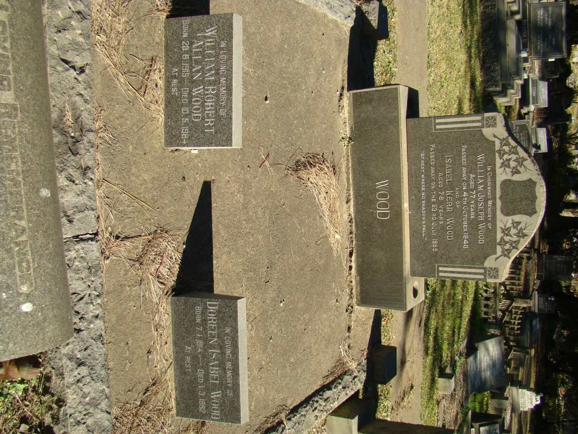  WOOD William Robert Allan 1915-1984 &amp; Doreen Isabel 1914-1982