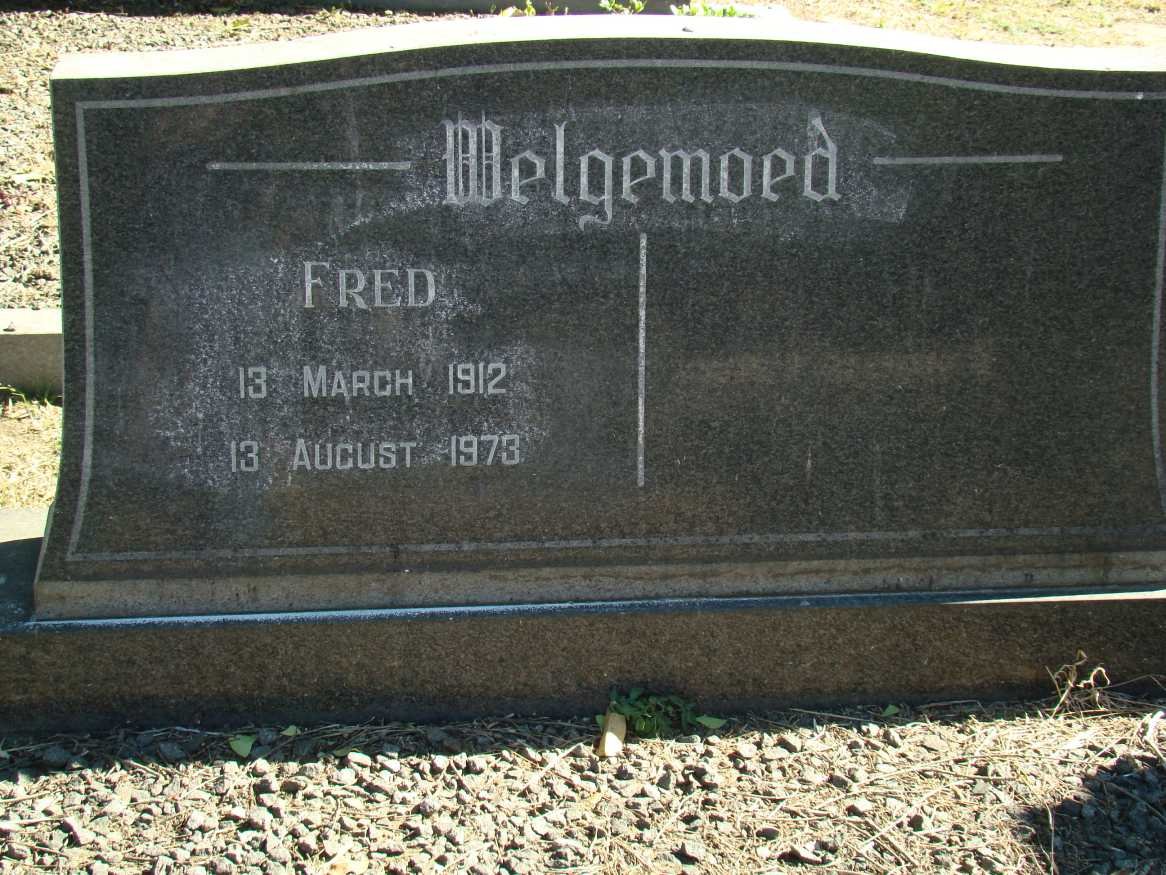 WELGEMOED Fred 1912-1973