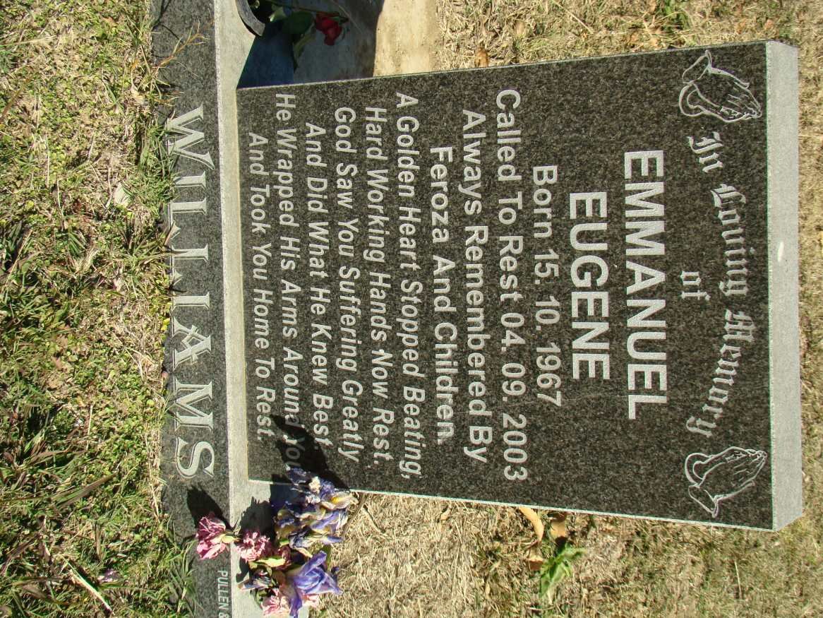 WILLIAMS Emmanuel Eugene 1967-2003