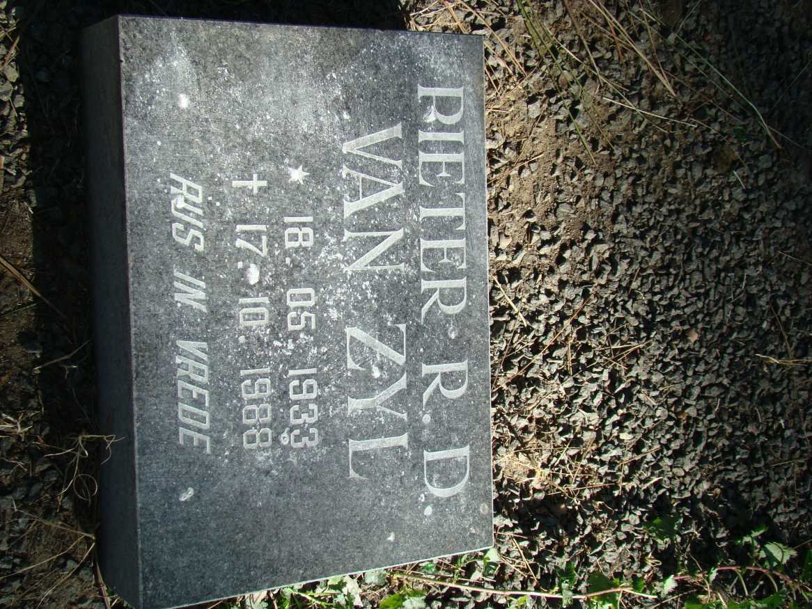 ZYL Pieter R.D., van 1933-1988