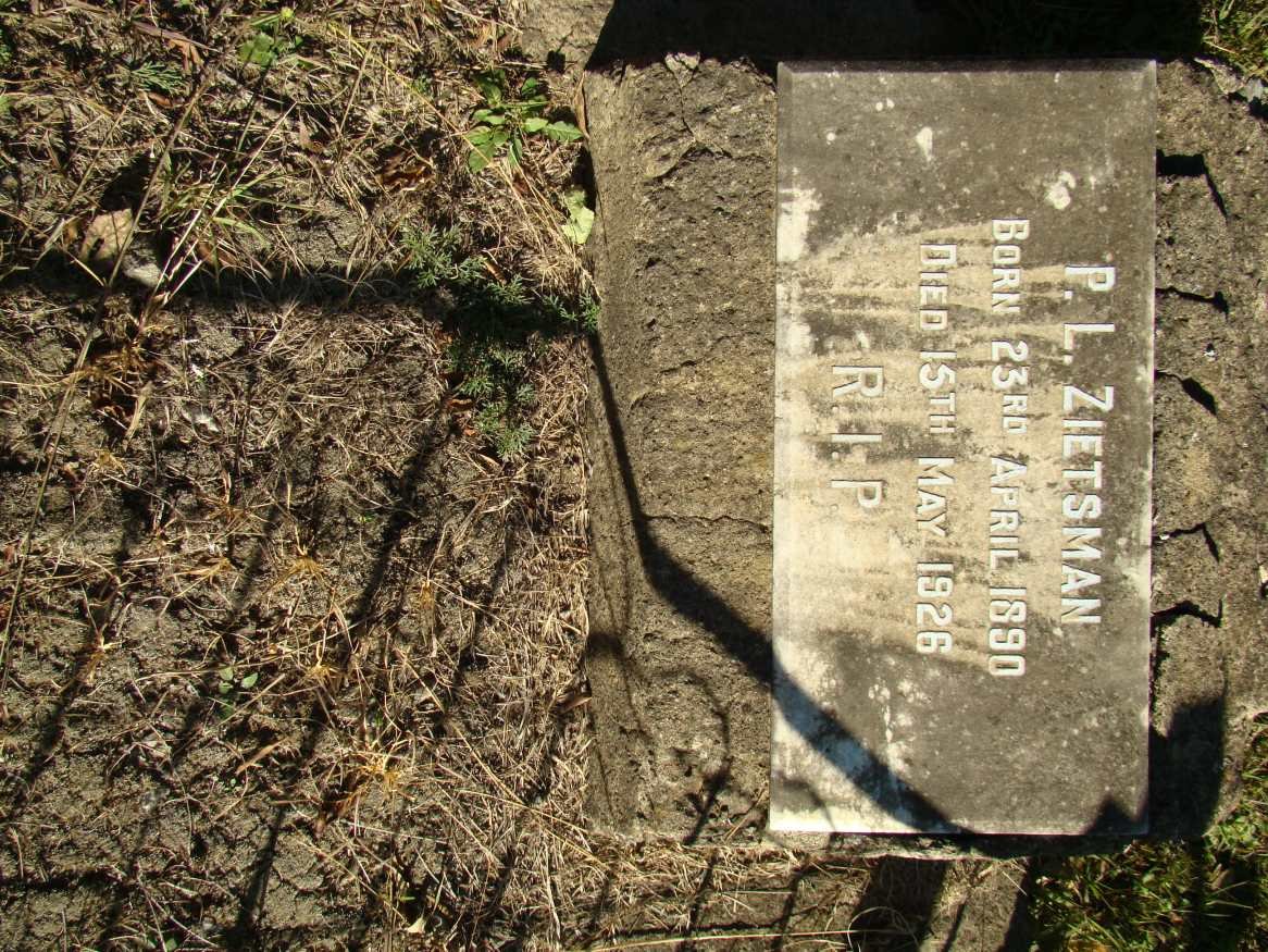 ZIETSMAN P.L. 1890-1926