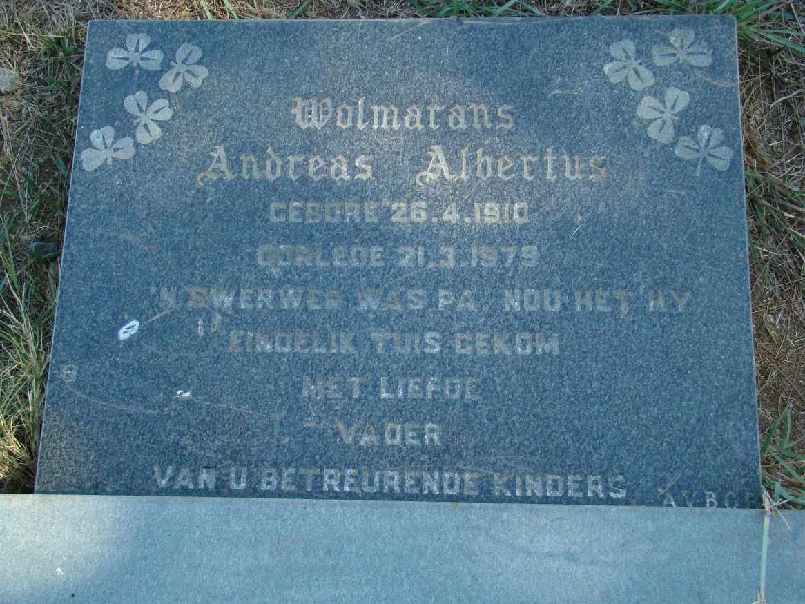 ? Andreas Albertus 1910-1979
