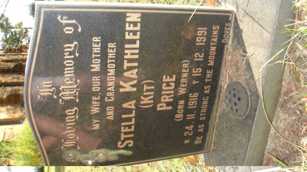 PRICE Stella Kathleen nee WERNER 1916-1991