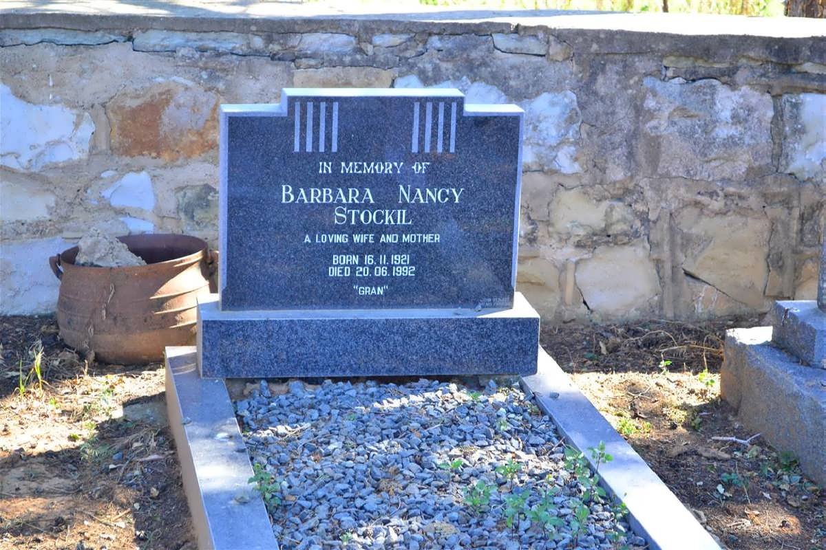STOCKIL Barbara Nancy 1921-1992