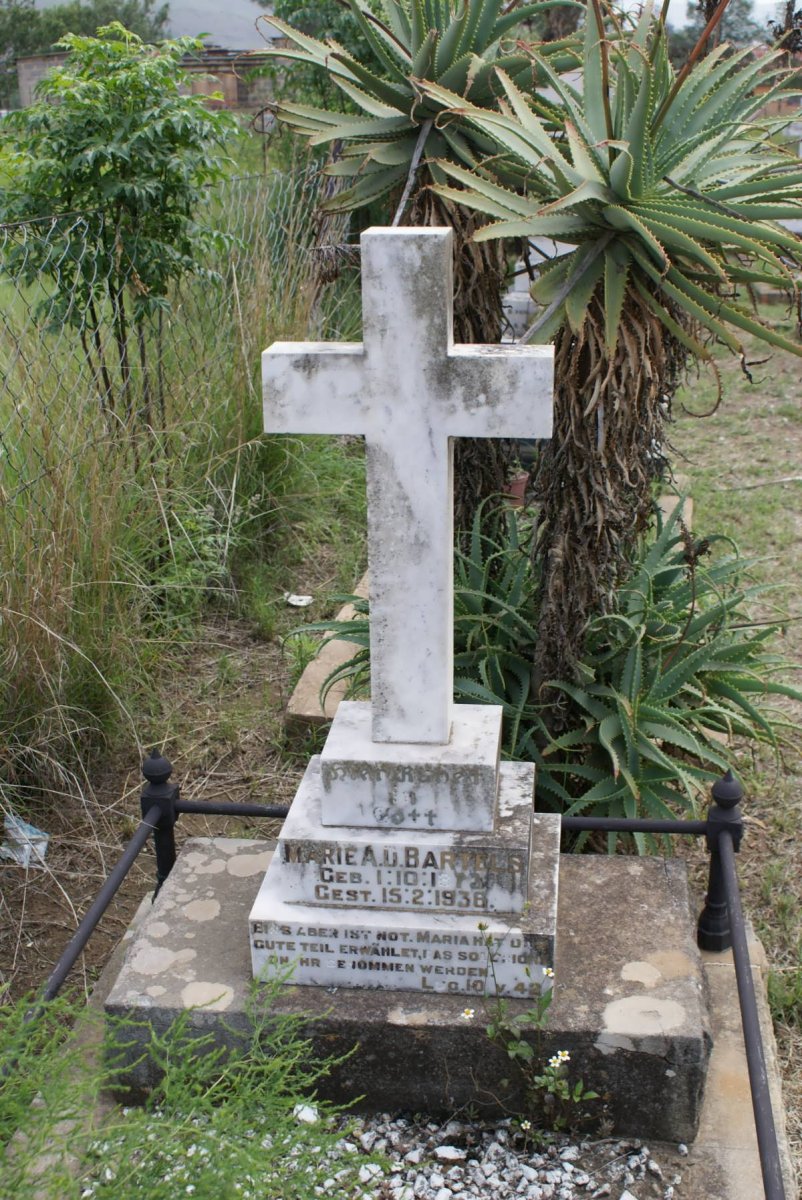 BARTELS Marie A.D. 1872-1938