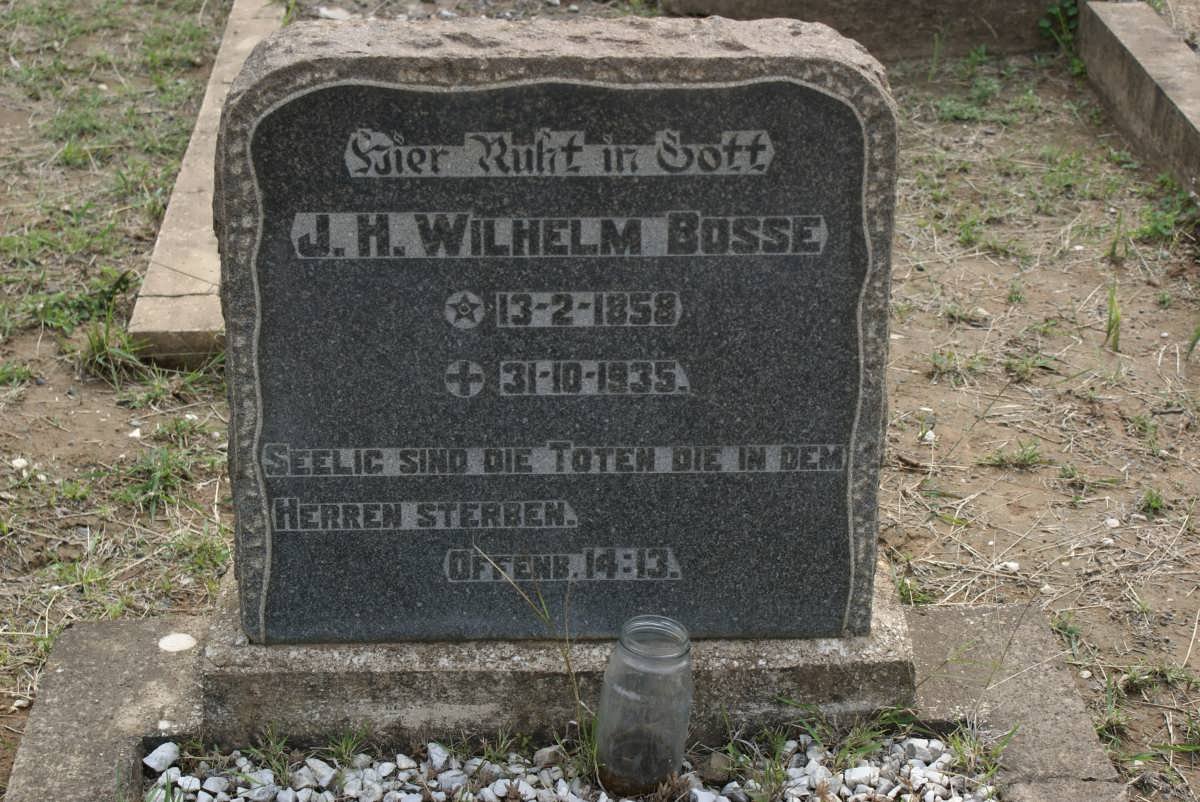 BOSSE J.H. Wilhelm 1858-1935
