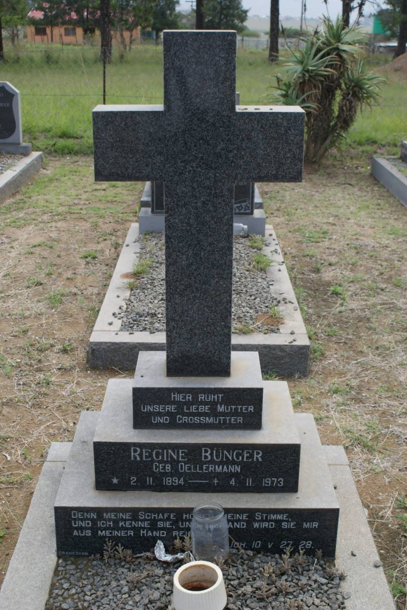 BUNGER Regine nee OELLERMANN 1894-1973