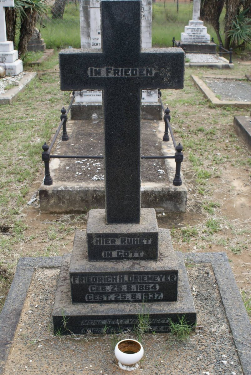 DRIEMEYER Friedrich H. 1864-1937