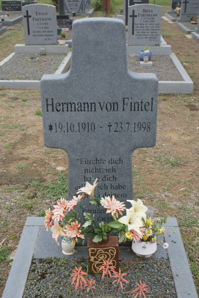 FINTEL Hermann, von 1910-1998