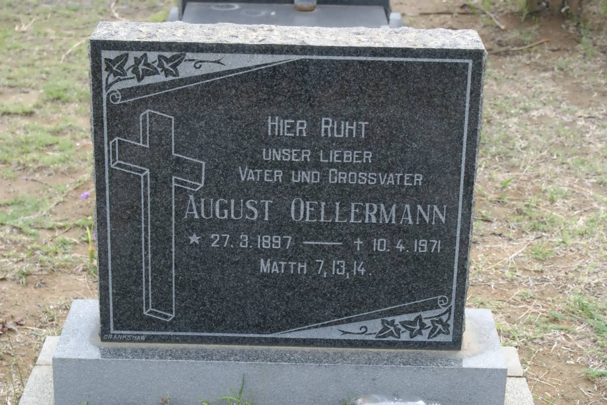 OELLERMANN August 1897-1971
