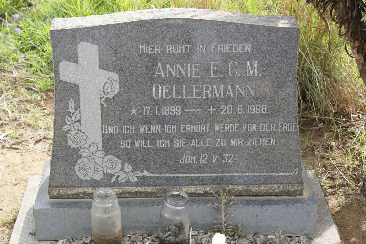 OELLERMANN Annie E.C.M. 1899-1968