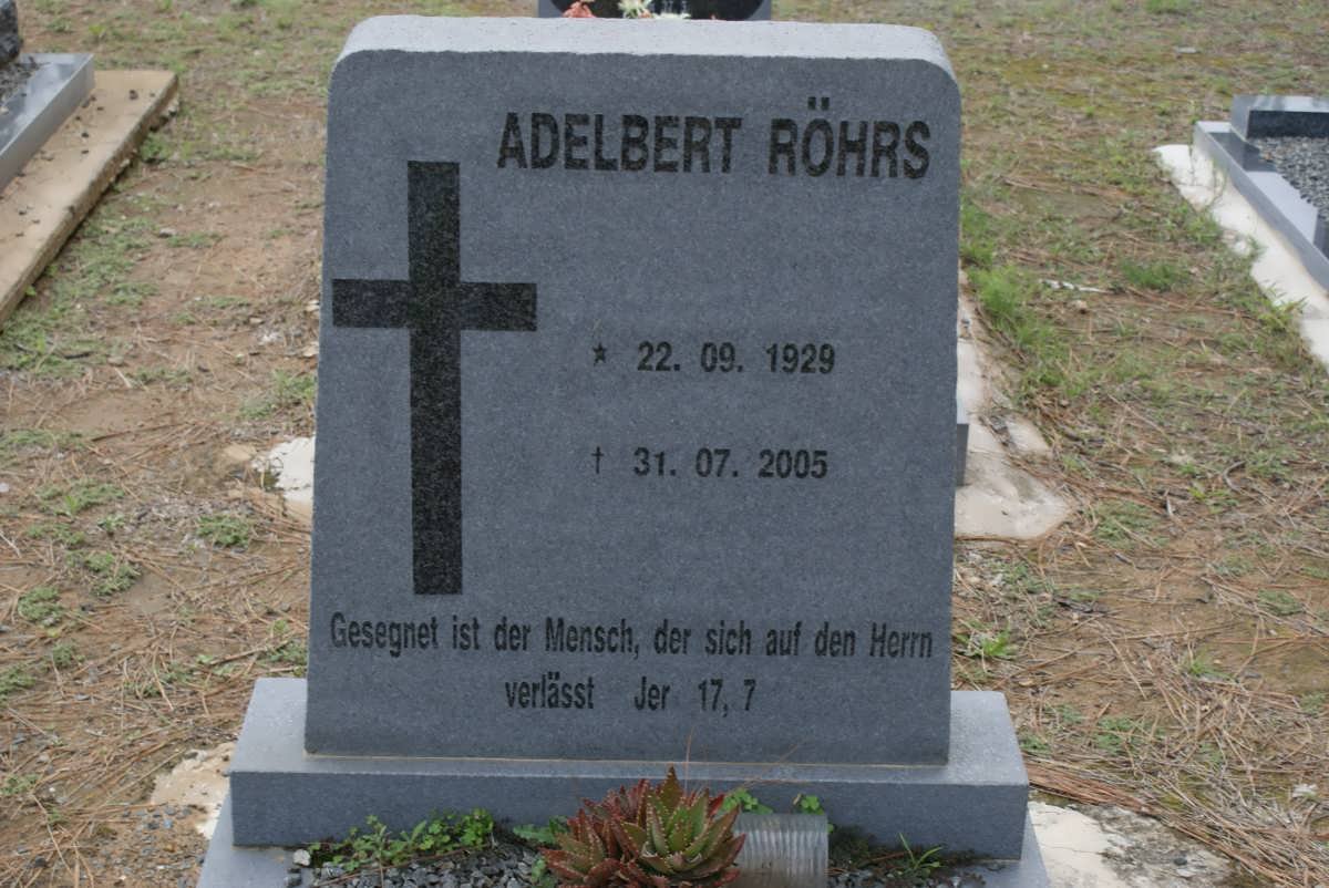 ROHRS Adelbert 1929-2005