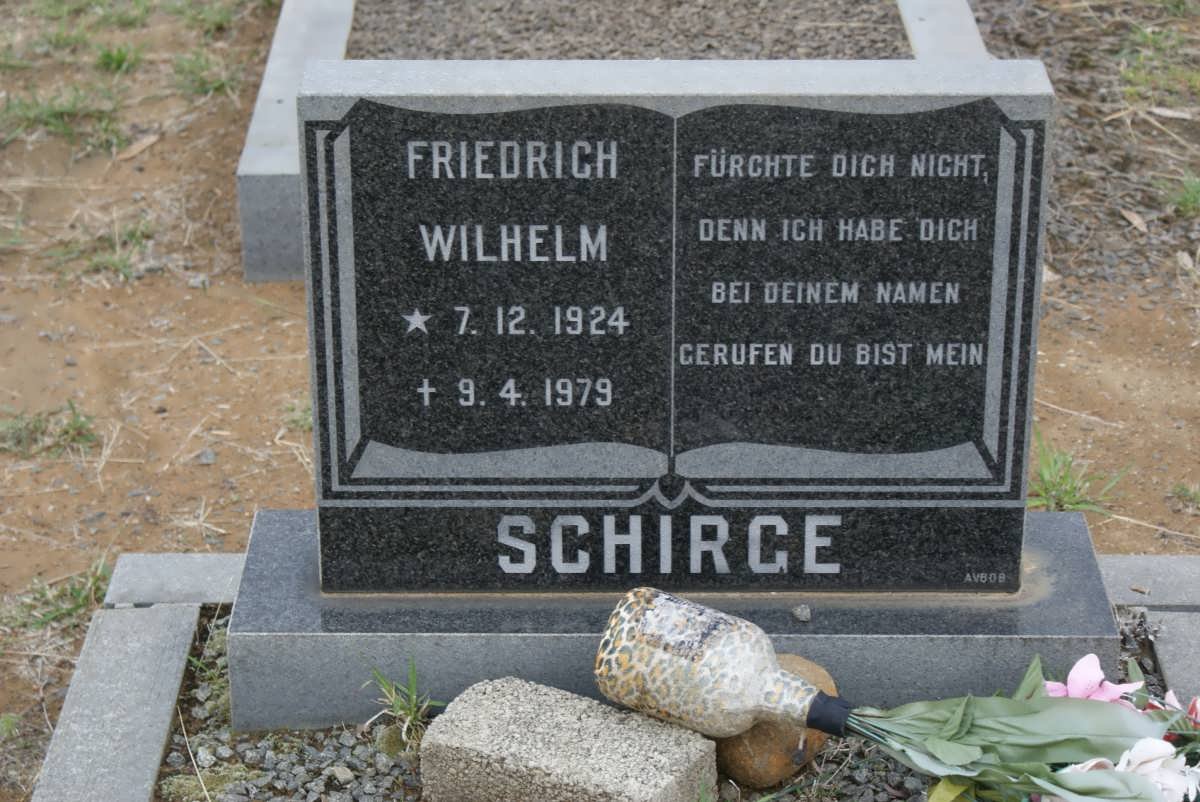 SCHIRGE Friedrich Wilhelm 1924-1979