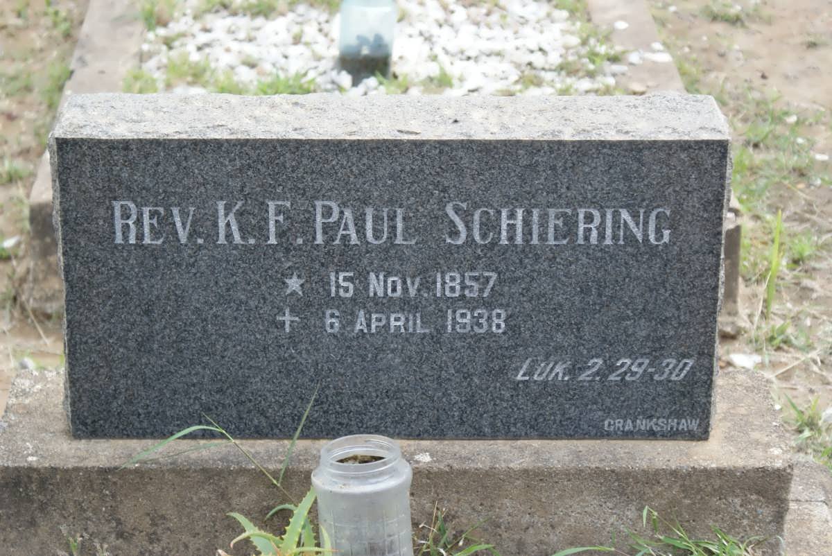 SCHIERING K.F. Paul 1857-1938