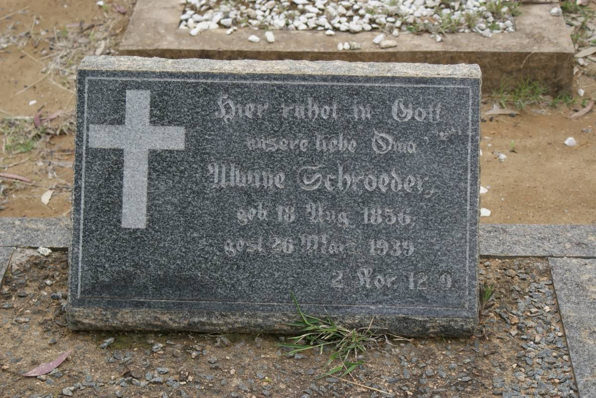 SCHROEDER Alwine 1856-1939