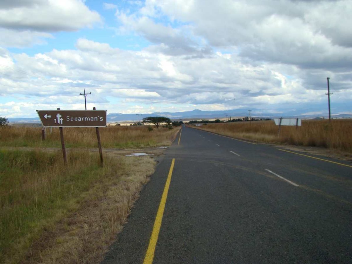 1. Signage to Spearman cemetery