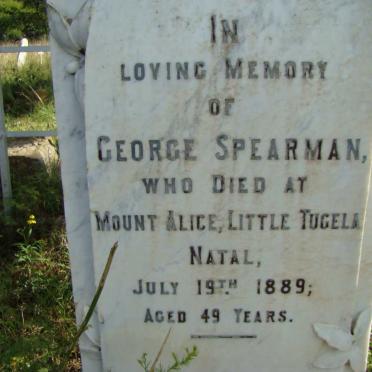 SPEARMAN George -1889