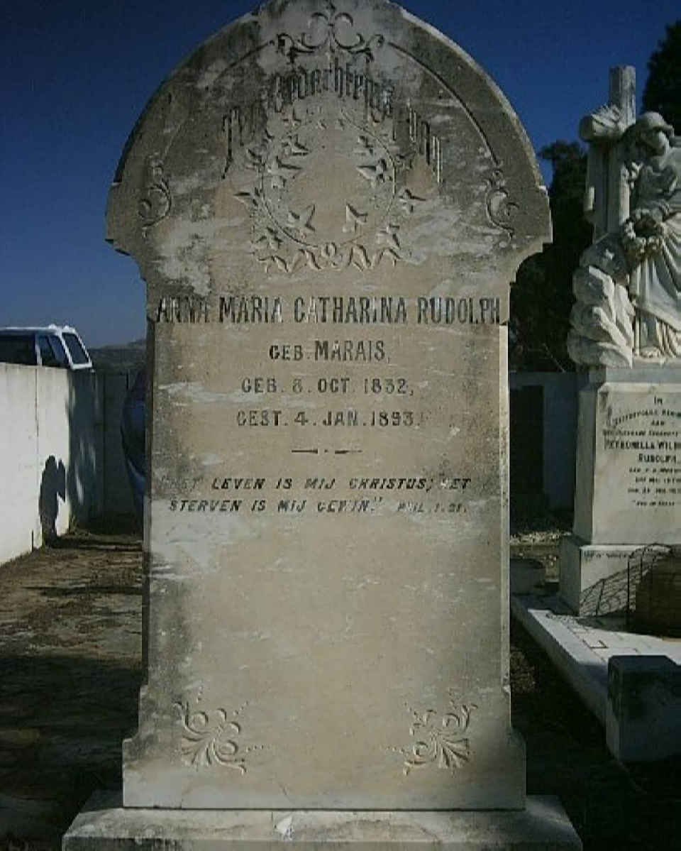 RUDOLPH Anna Maria Catharina nee MARAIS 1832-1893