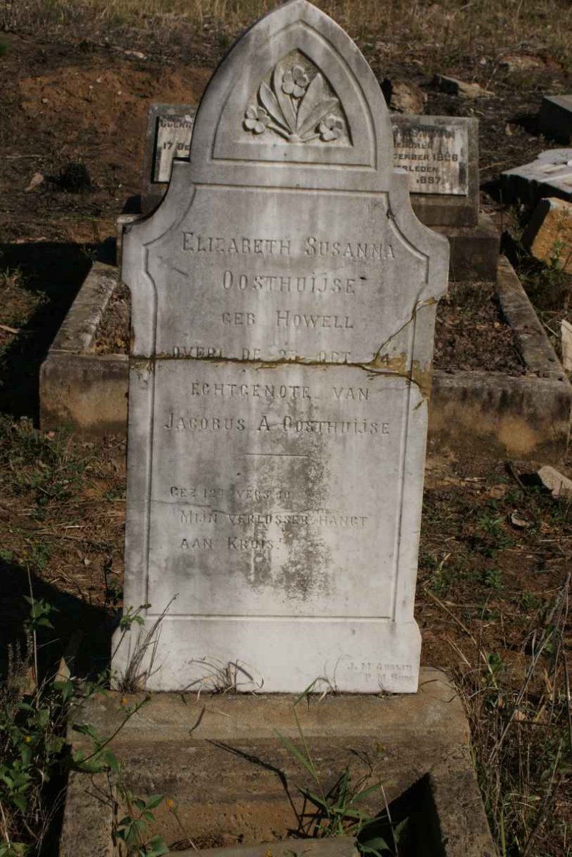 OOSTHUIJSE Elizabeth Susanna nee HOWELL 