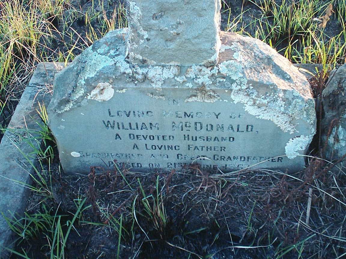 McDONALD William  -1957