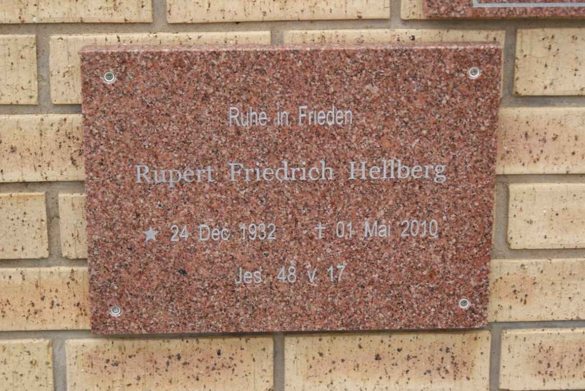 HELLBERG Rupert Friedrich 1932-2010