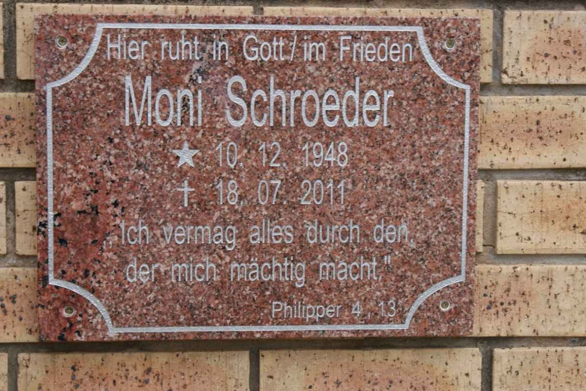 SCHROEDER Moni 1948-2011