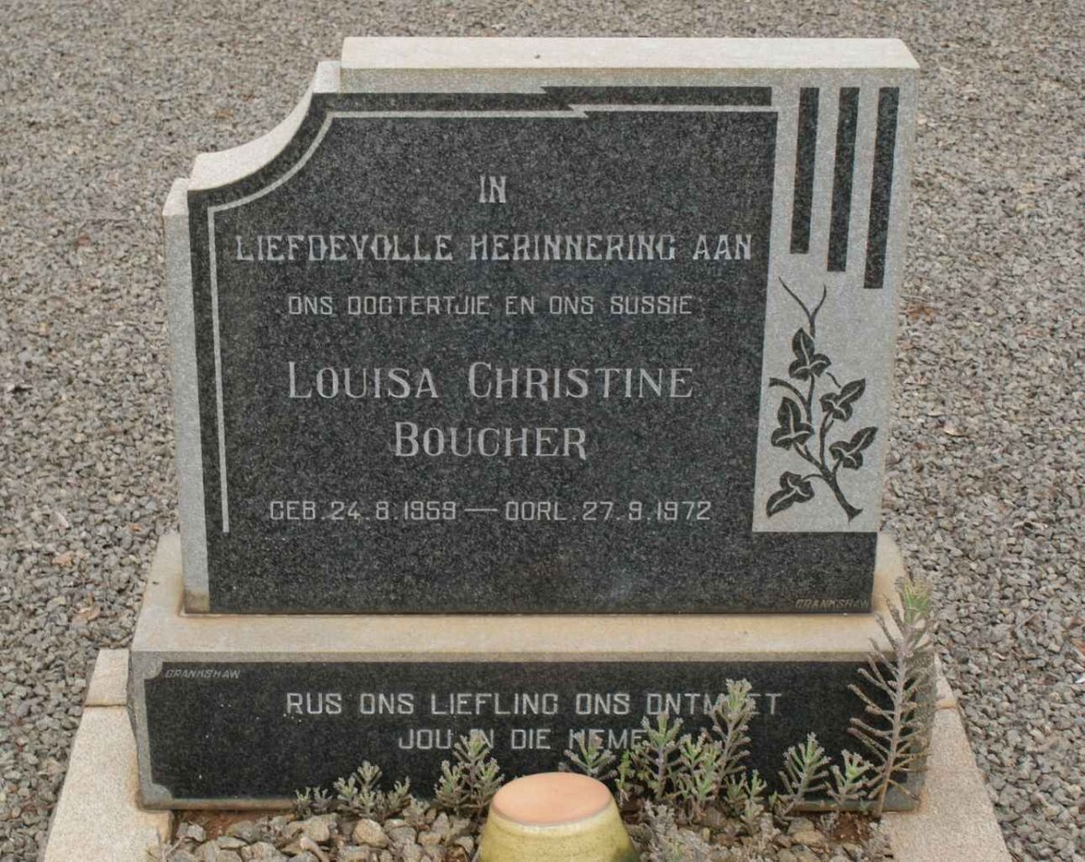 BOUCHER Louisa Christine 1959-1972