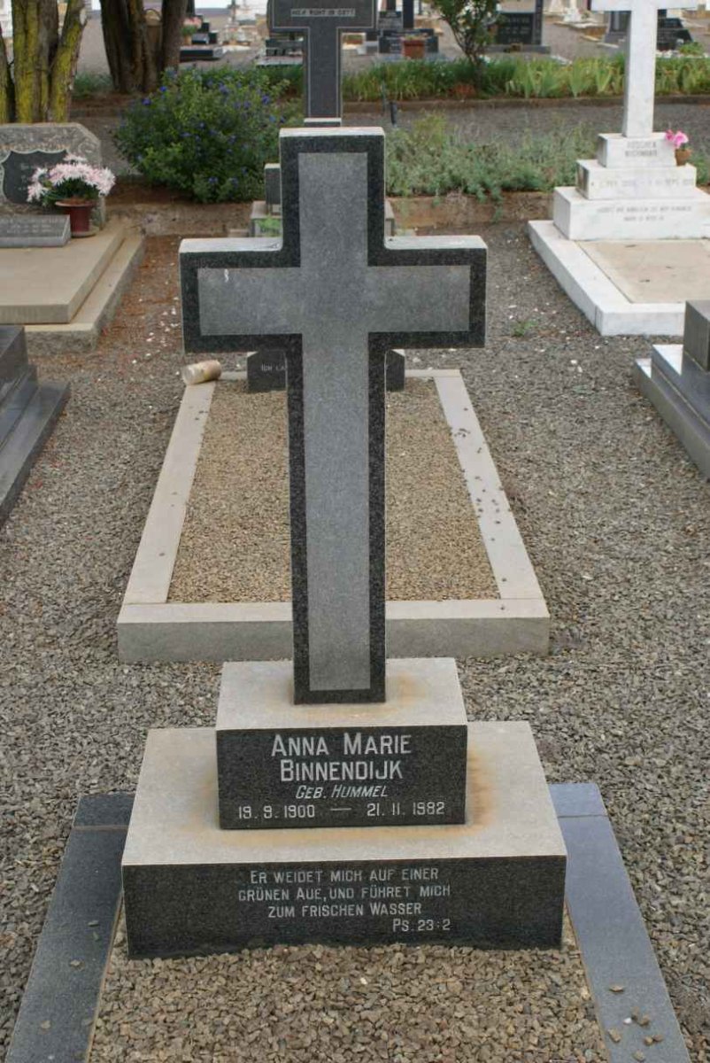 BINNENDIJK Anna Marie nee HUMMEL 1900-1982