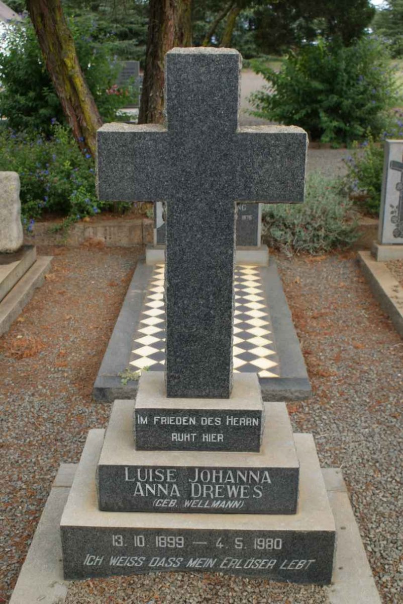 DREWES Luise Johanna Anna nee WELLMANN 1899-1980