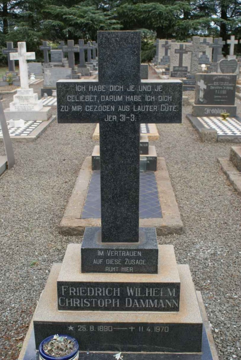 DAMMANN Friedrich Wilhelm Christoph 1890-1970