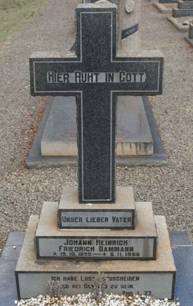 DAMMANN Johann Heinrich Friedrich 1895-1966