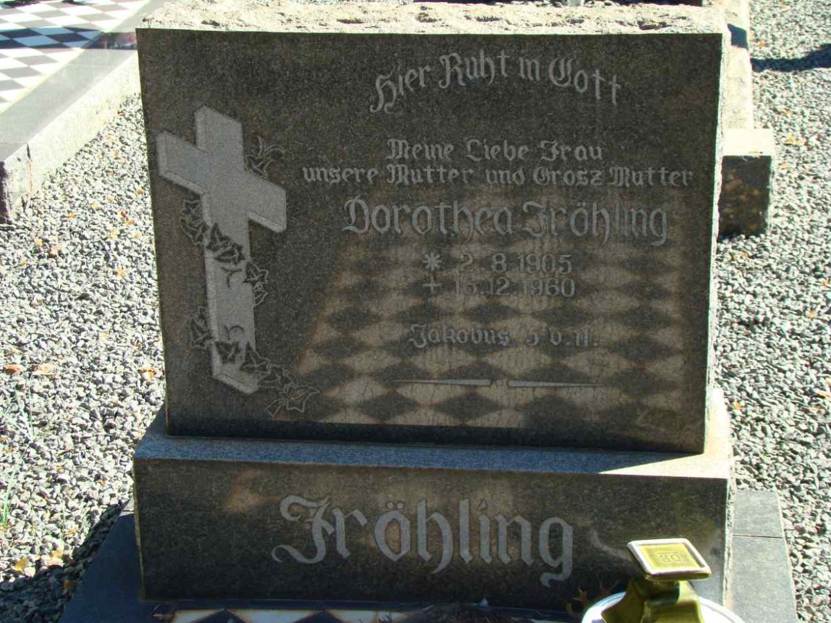 FRÖHLING Dorothea 1905-1960