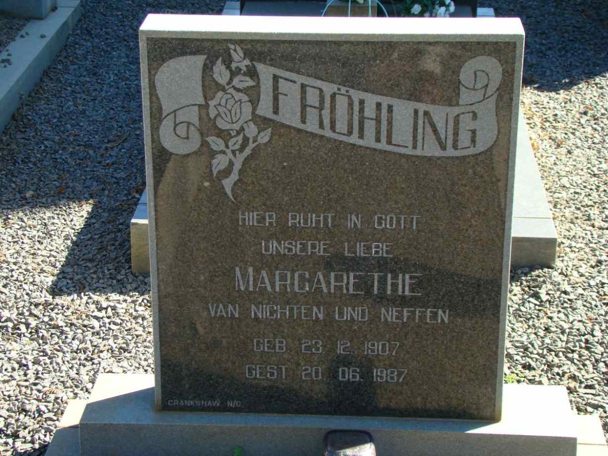 FRÖHLING Margarethe 1907-1987