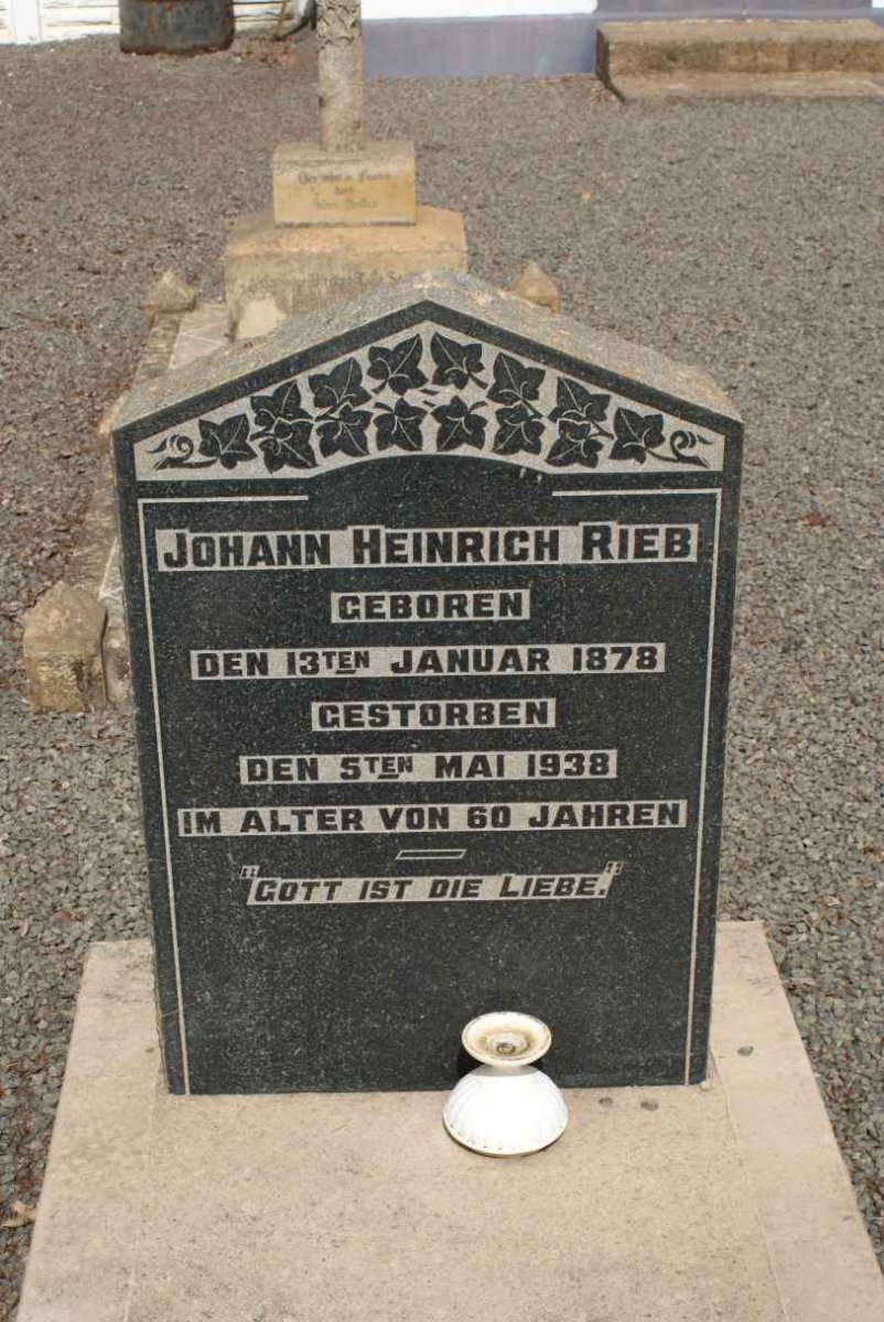 RIEB Johann Heinrich 1878-1938