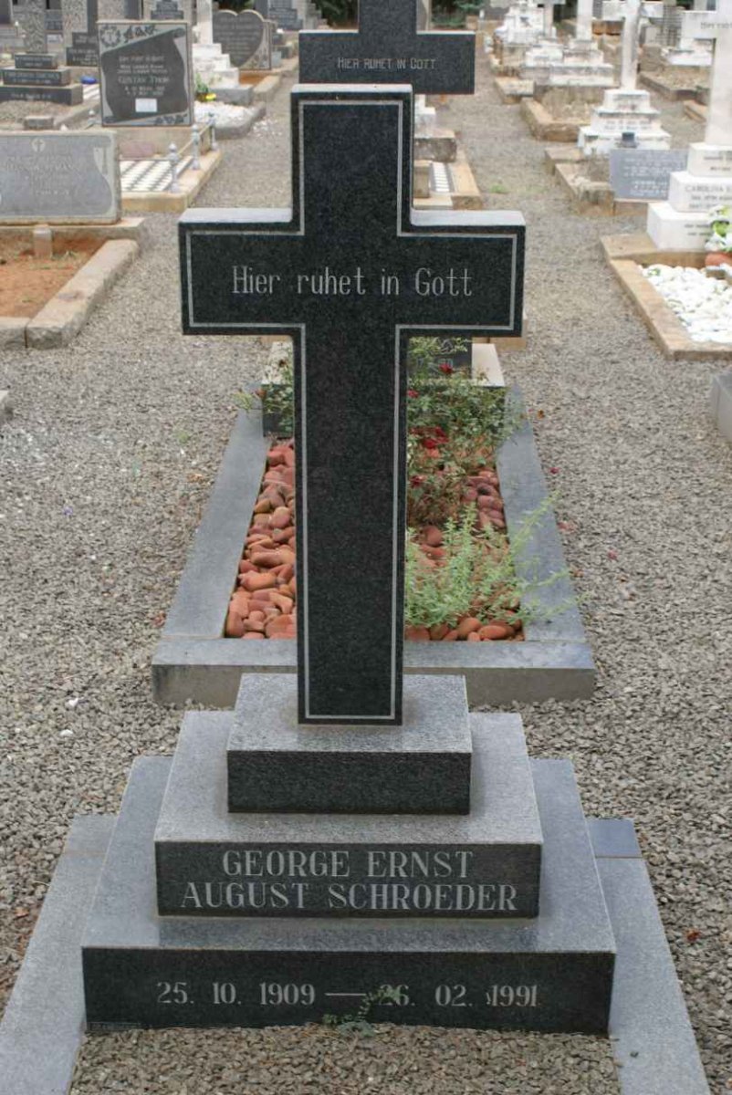 SCHROEDER George Ernst August 1909-1991